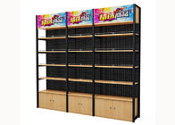 古典的な様式に棚に置く冷間圧延された鋼鉄スーパーマーケットの棚付けの木製のゴンドラ