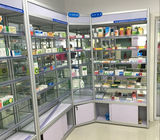 容易な医学の店の据え付け品のためのアルミ合金の薬学の表示棚は取付けます 