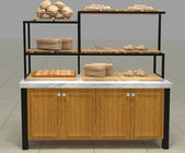 ケーキのための棚3年の保証の食料品店の棚付けのパン屋の表示